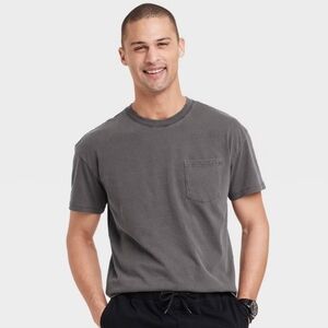 Men's Heavyweight Short Sleeve T-Shirt - Goodfellow & Co Hematite M